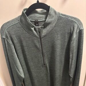 Men's Green Metal Vent Half-Zip
